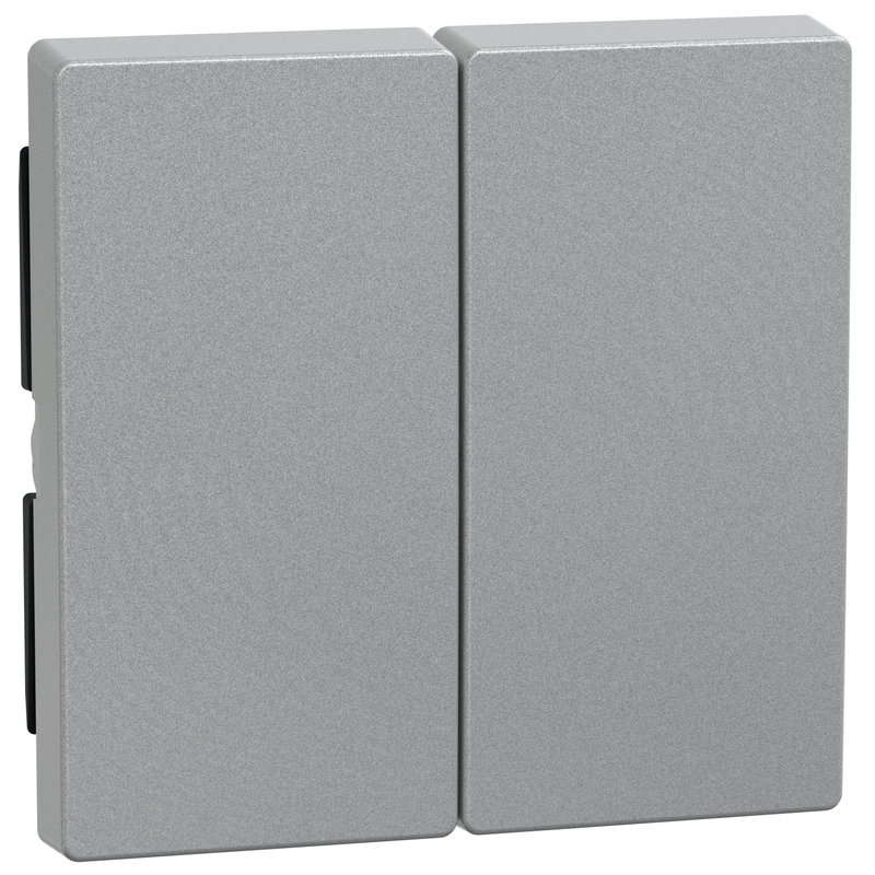 Лицев панел за ключ/бутон за щори Алуминий System M - Schneider Electric Merten System M 435560