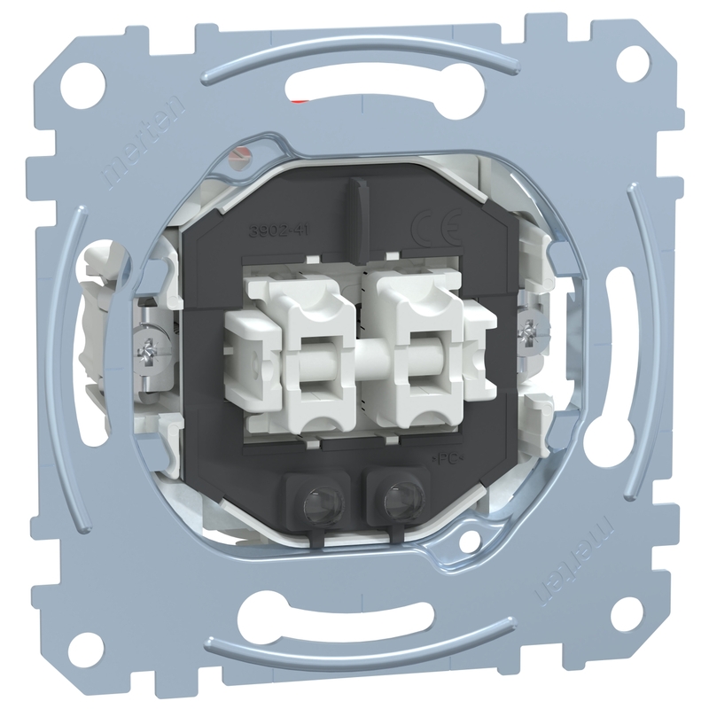 Сериен ключ с глим лампа механизъм 10A  - Schneider Electric Merten  MEG3135-0000
