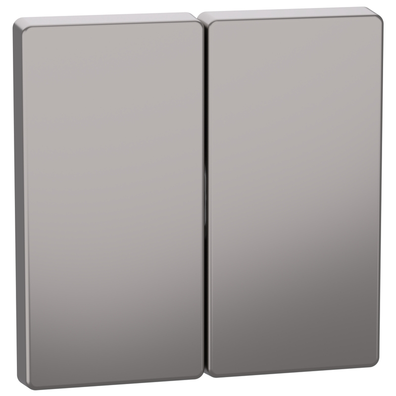 Лицев панел за сериен ключ/бутон Никел метал System Design /до изчерпване/ - Schneider Electric Merten System Design MEG3400-6050