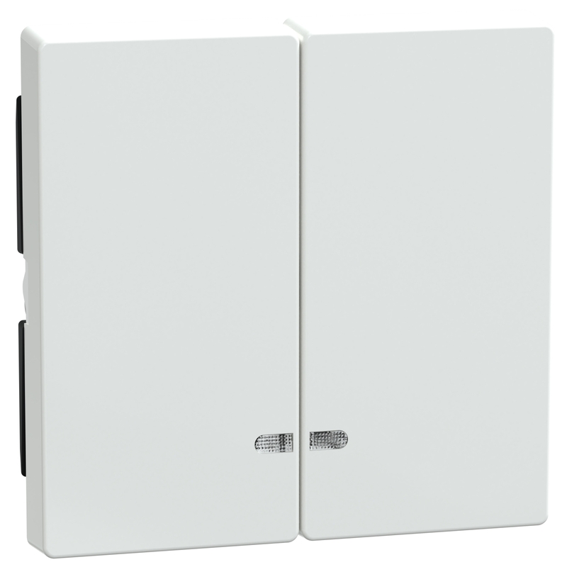 Лицев панел за ключ/бутон с индикаторна лампа Активно бяло System M - Schneider Electric Merten System M MEG3420-0325
