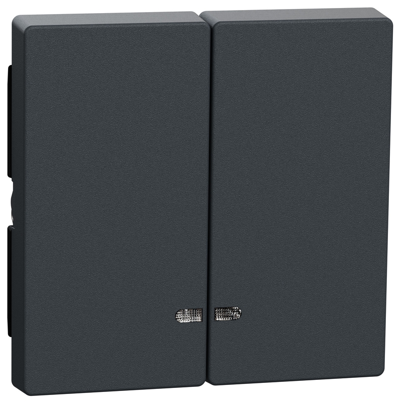 Лицев панел за ключ/бутон с индикаторна лампа Антрацит System M - Schneider Electric Merten System M MEG3420-0414