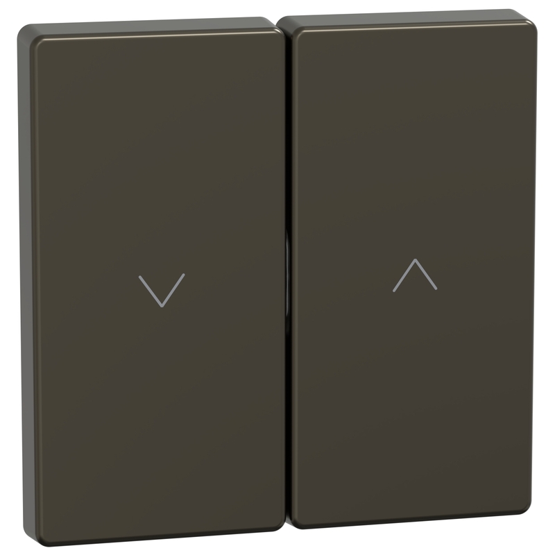Лицев панел за ключ/бутон за щори цвят Мока System Design - Schneider Electric Merten System Design MEG3855-6052