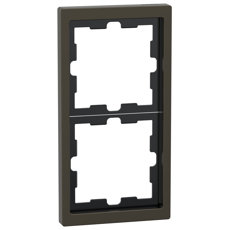 Декоративна рамка 2x цвят Мока System D-Life Metal - Schneider Electric Merten System Design MEG4020-6552