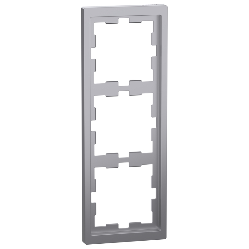Декоративна рамка 4x цвят Неръждаема стомана System D-Life - Schneider Electric Merten System Design MEG4030-6536