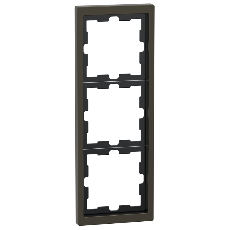 Декоративна рамка 3x цвят Мока System D-Life Metal - Schneider Electric Merten System Design MEG4030-6552
