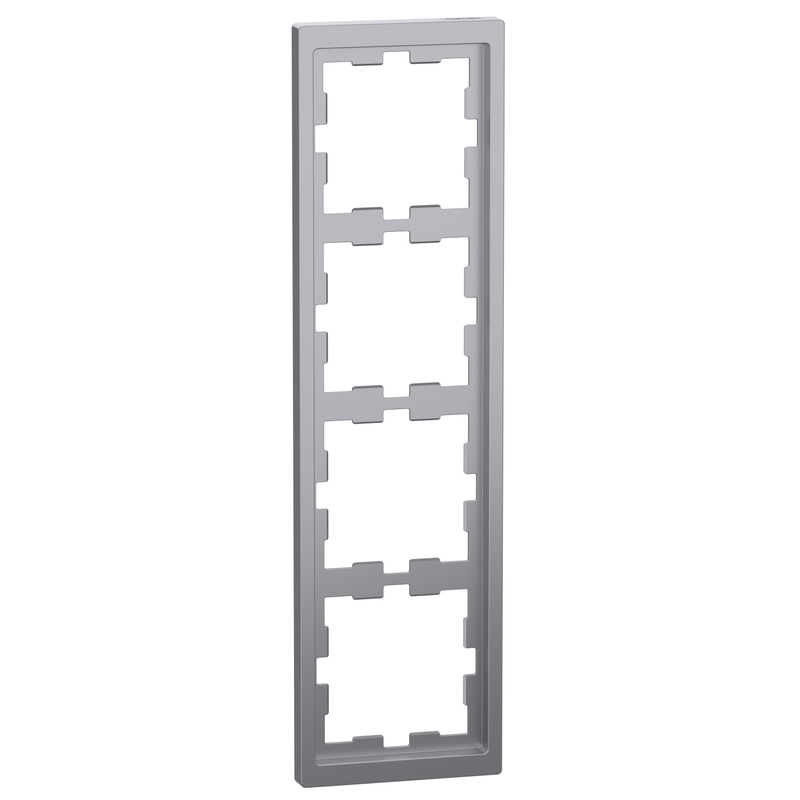 Декоративна рамка 5x цвят Неръждаема стомана System D-Life - Schneider Electric Merten System Design MEG4040-6536