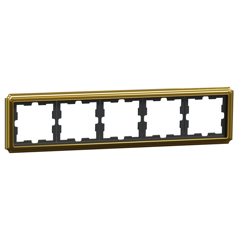 Декоративна рамка 5x цвят Злато D-Antique - Schneider Electric Merten System Design MEG4050-4741