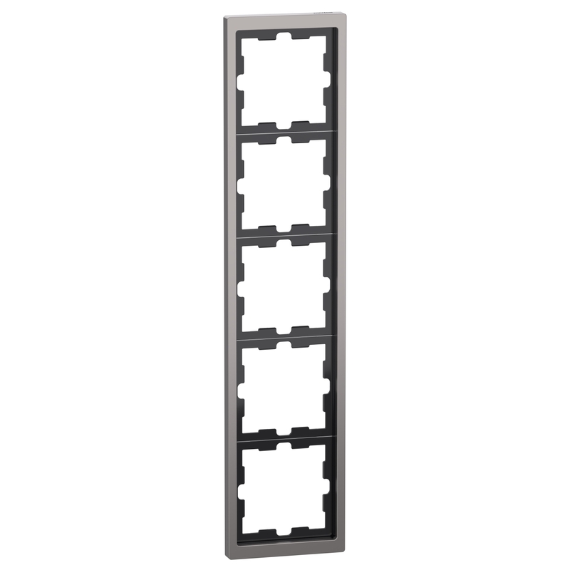 Декоративна рамка 5x цвят Никел System D-Life Metal - Schneider Electric Merten System Design MEG4050-6550