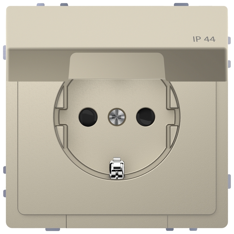 Контакт шуко механизъм 16A с лицев панел IP44 Сахара System Design - Schneider Electric Merten System Design MTN2314-6033