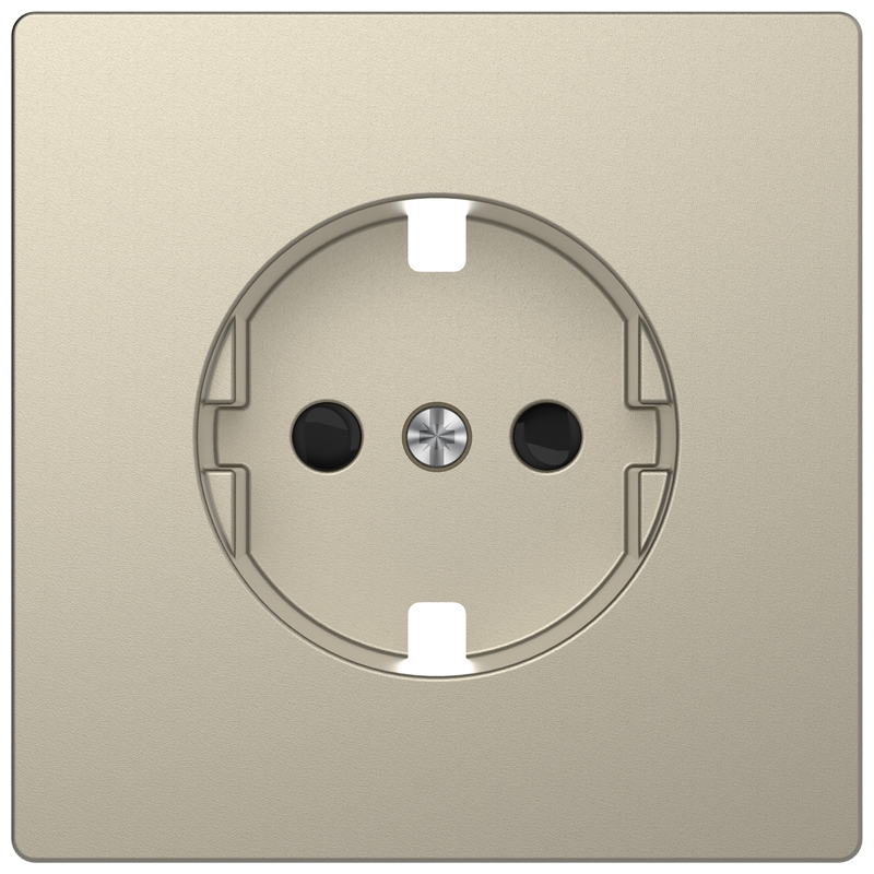 Лицев панел за контакт шуко с детска защита Сахара System Design - Schneider Electric Merten System Design MTN2330-6033