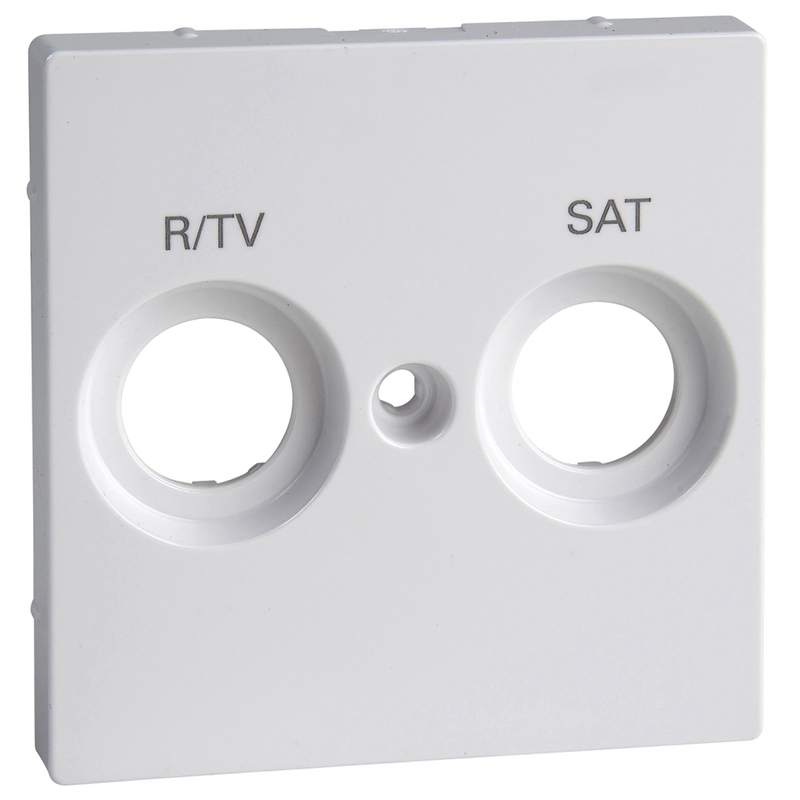 Лицев панел R/TV+SAT Активно бяло System M /до изчерпване/ - Schneider Electric Merten System M MTN299825