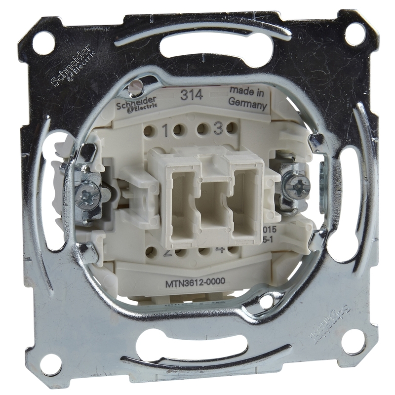 Двуполюсен ключ механизъм 16A /до изчерпване/ - Schneider Electric Merten  MTN3612-0000