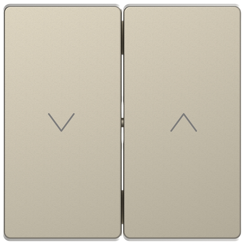Лицев панел за ключ/бутон за щори цвят Сахара System Design - Schneider Electric Merten System Design MTN3855-6033
