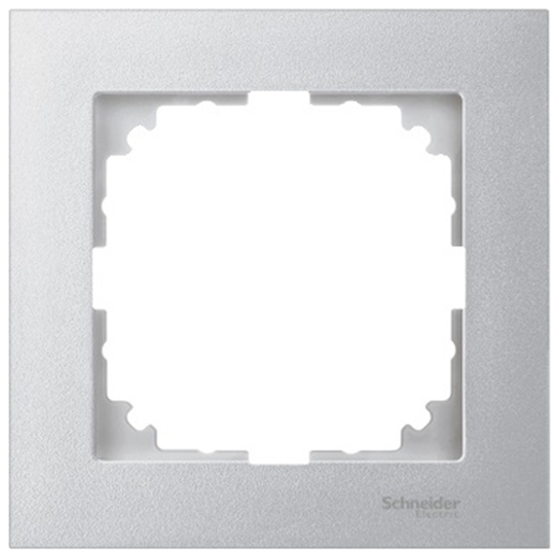 Декоративна рамка 1x цвят Алуминий System M-Pure /до изчерпване/ - Schneider Electric Merten System M MTN4010-3660