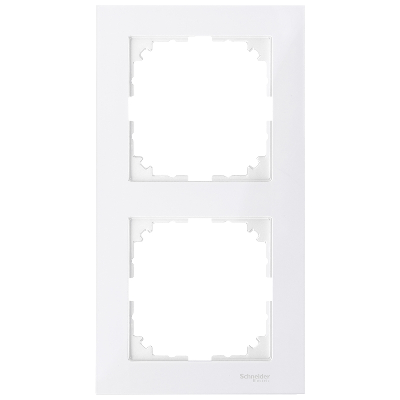 Декоративна рамка 2x цвят Полярно бяло System M-Pure - Schneider Electric Merten System M MTN4020-3619