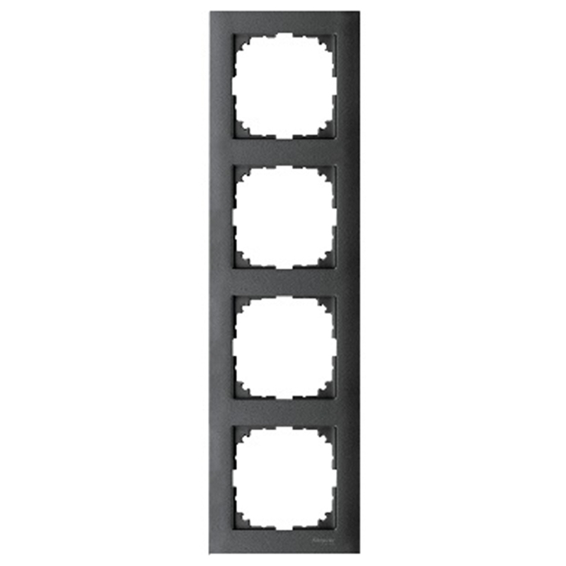 Декоративна рамка 4x цвят Антрацит System M-Pure /до изчерпване/ - Schneider Electric Merten System M MTN4040-3614