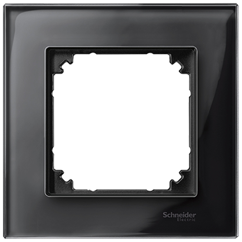 Декоративна рамка 1x цвят Оникс стъкло System M-Elegance Glass /до изчерпване/ - Schneider Electric Merten System M MTN404103