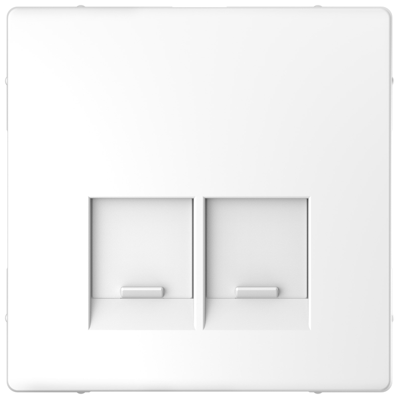 Лицев панел за розетка 2x RJ45 цвят Лотус System Design /до изчерпване/ - Schneider Electric Merten System Design MTN4572-6035