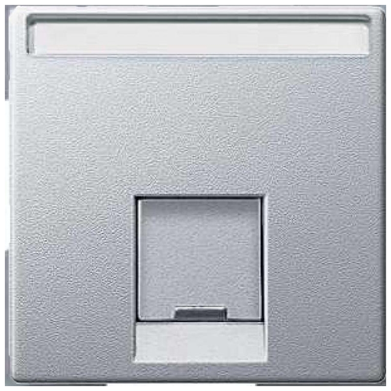 Лицев панел за розетка RJ45 Алуминий System M /до изчерпване/ - Schneider Electric Merten System M MTN465860