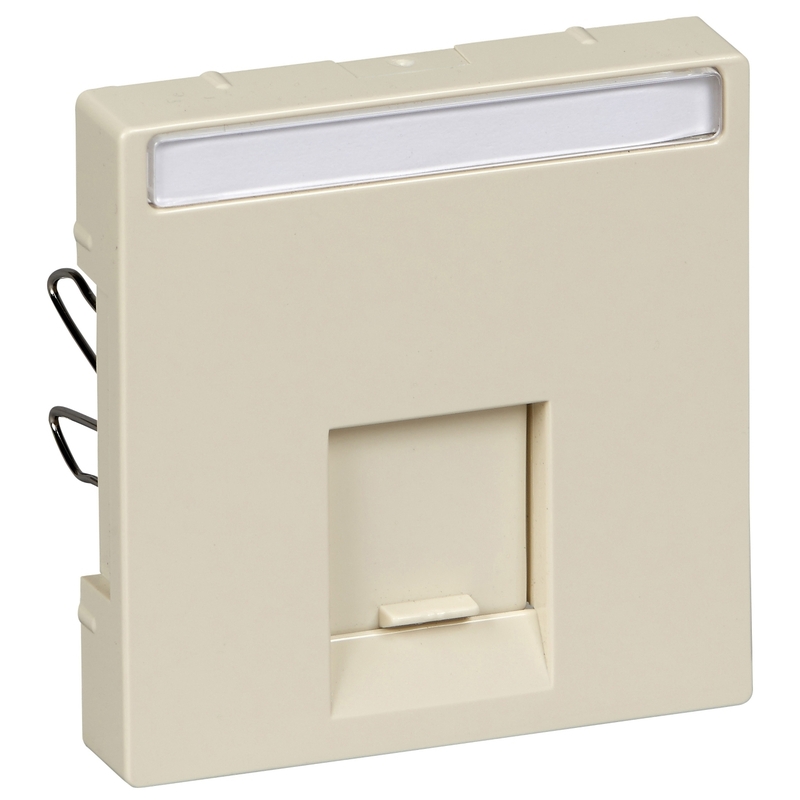 Лицев панел за розетка RJ45 Крем System M /до изчерпване/ - Schneider Electric Merten System M MTN469844