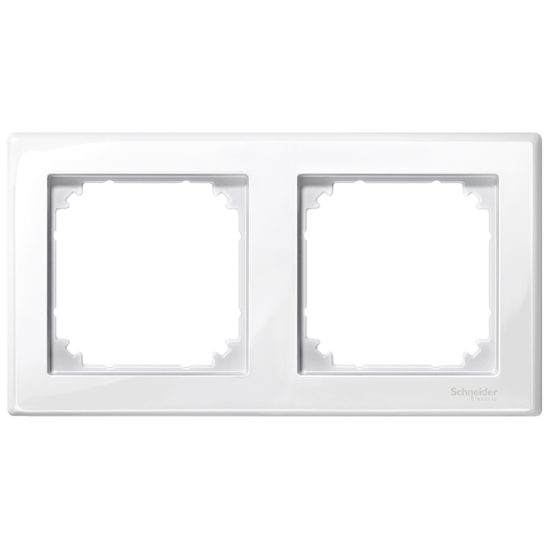 Декоративна рамка 2x цвят Полярно бяло гланц System M-Smart - Schneider Electric Merten System M MTN478219
