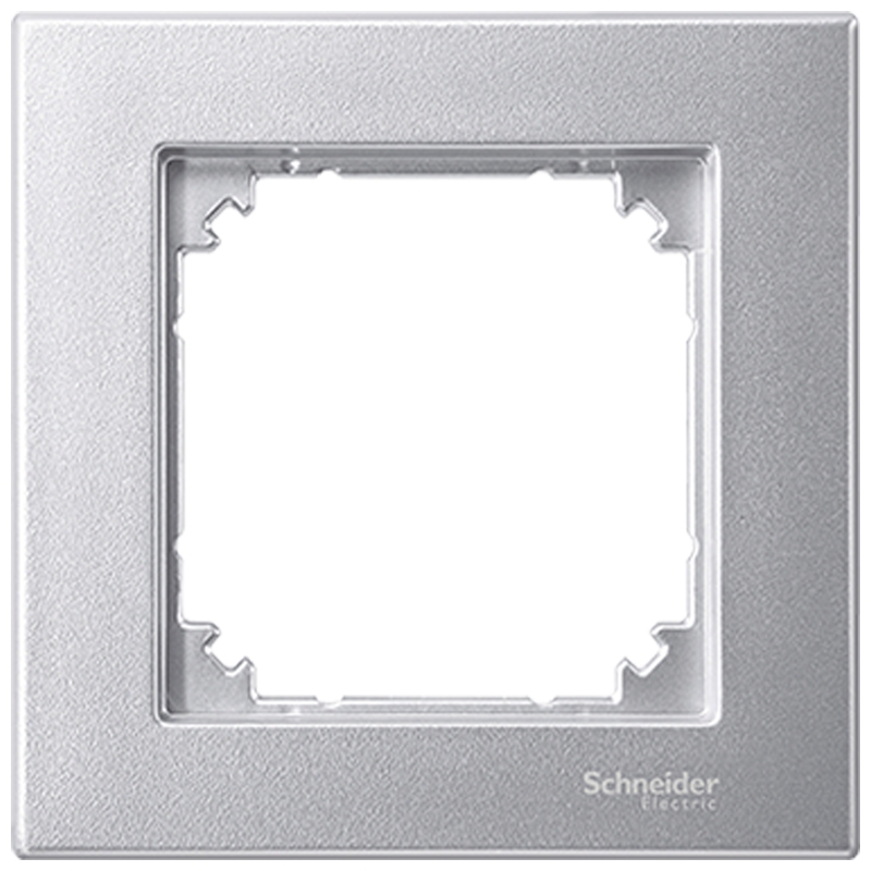 Декоративна рамка 1x цвят Алуминий System M-Plan /до изчерпване/ - Schneider Electric Merten System M MTN486160