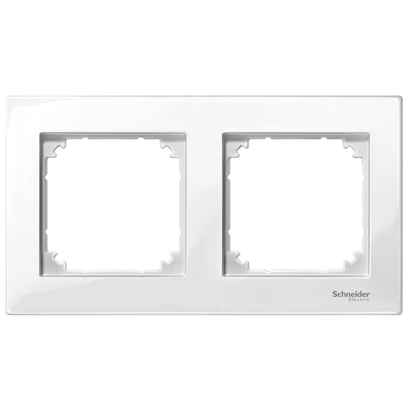 Декоративна рамка 2x цвят Полярно бяло System M-Plan /до изчерпване/ - Schneider Electric Merten System M MTN515219