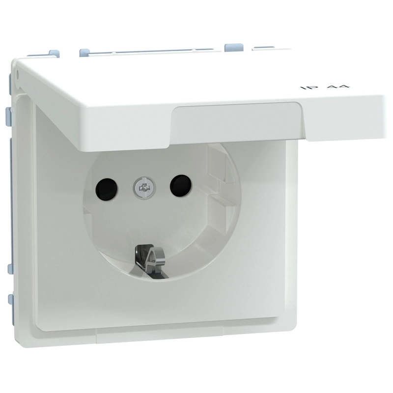 Контакт шуко механизъм 16A с лицев панел IP44 Лотус System Design - Schneider Electric Merten System Design MEG2314-6035