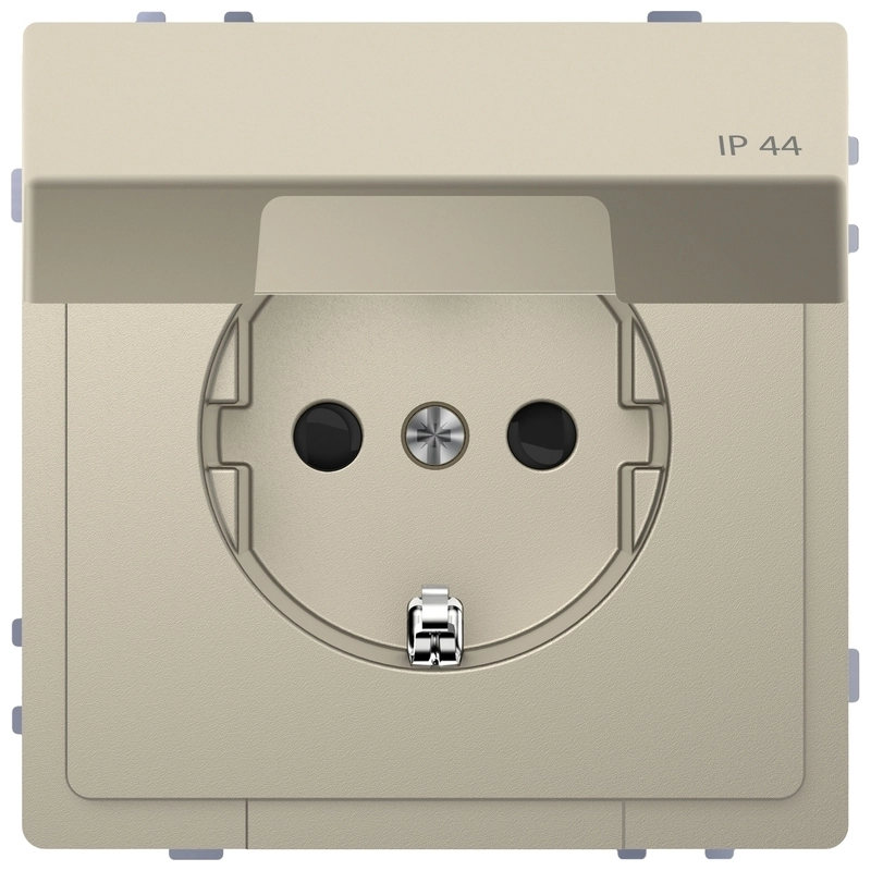 Контакт шуко механизъм 16A с лицев панел IP44 Сахара System Design - Schneider Electric Merten System Design MTN2314-6033