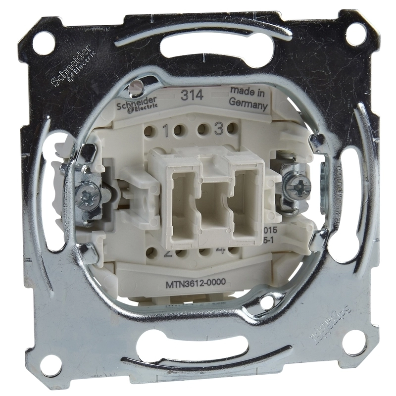 Двуполюсен ключ механизъм 16A /до изчерпване/ - Schneider Electric Merten  MTN3612-0000