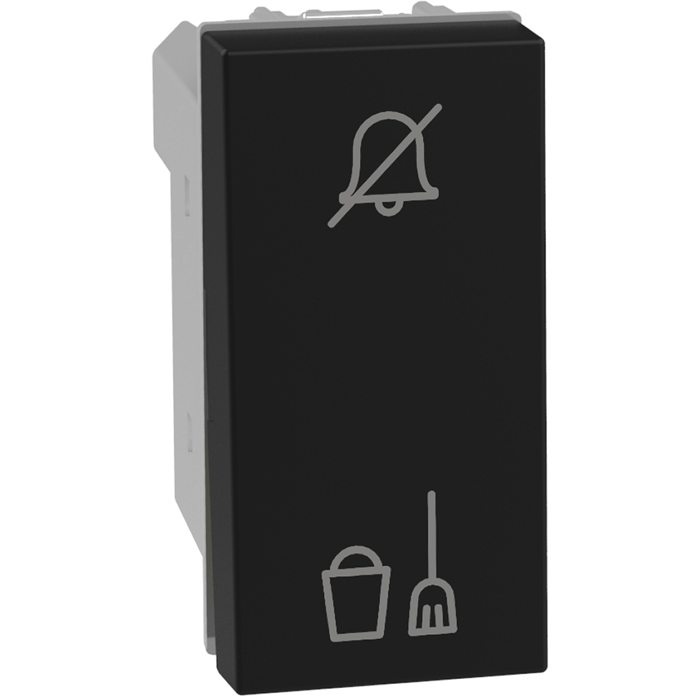 Бутон "не безпокой/почисти стаята"  1M 10A Графит - bticino Light Now YD4027HN