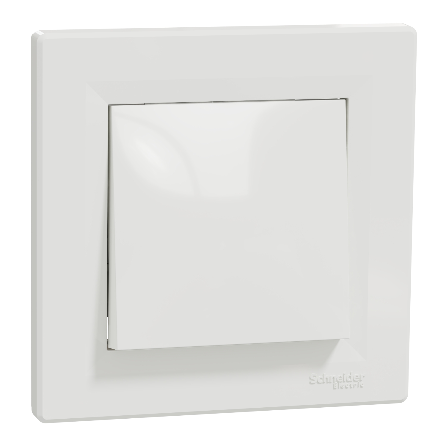 Бутон безвинт. свързване 10А с рамка Бял - Schneider Electric Asfora EPH0700121