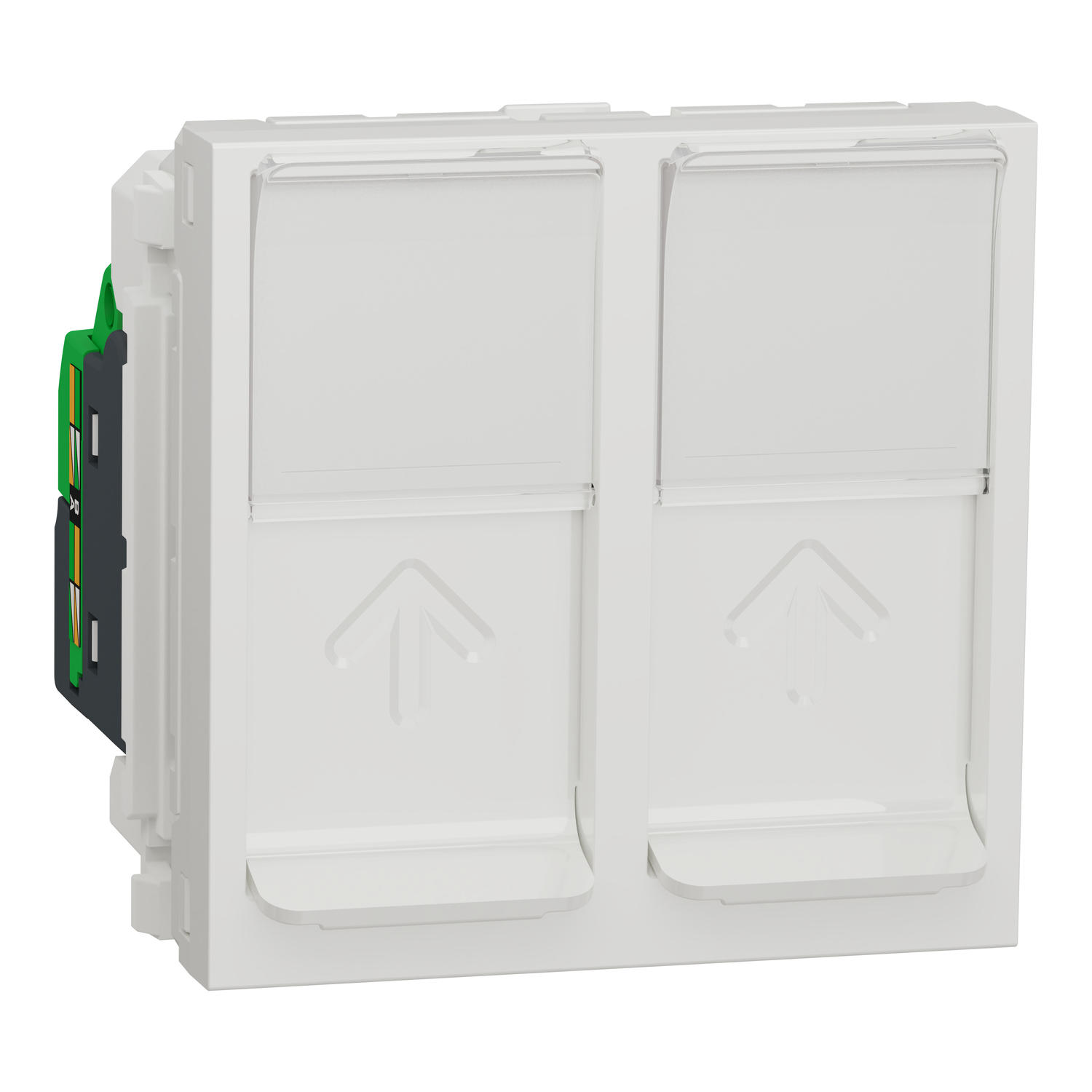 Розетка 2x RJ45, кат. 5e UTP, 2M, бял - Schneider Electric Unica NEW NU342018
