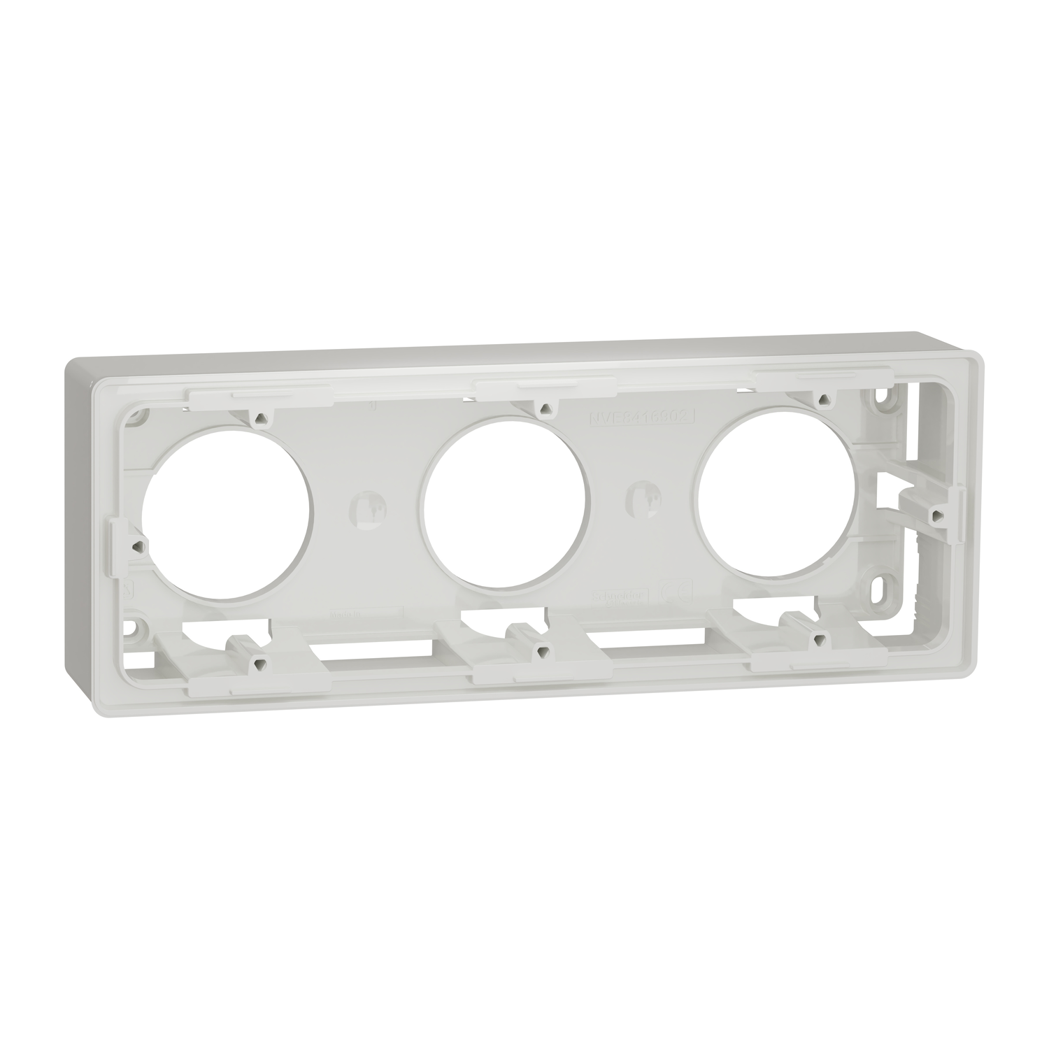 Kонзола за открит монтаж 3x 2M, Unica Studio, бял - Schneider Electric Unica NEW NU800618