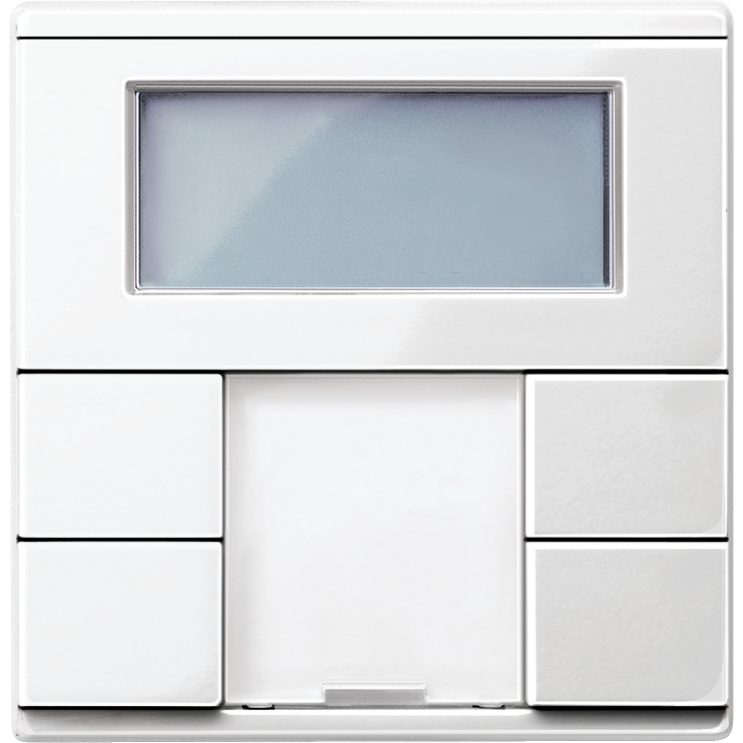 KNX бутон 2-модулен с термостат, полярно бял, System M - SCHNEIDER ELECTRIC KNX MTN6212-0319