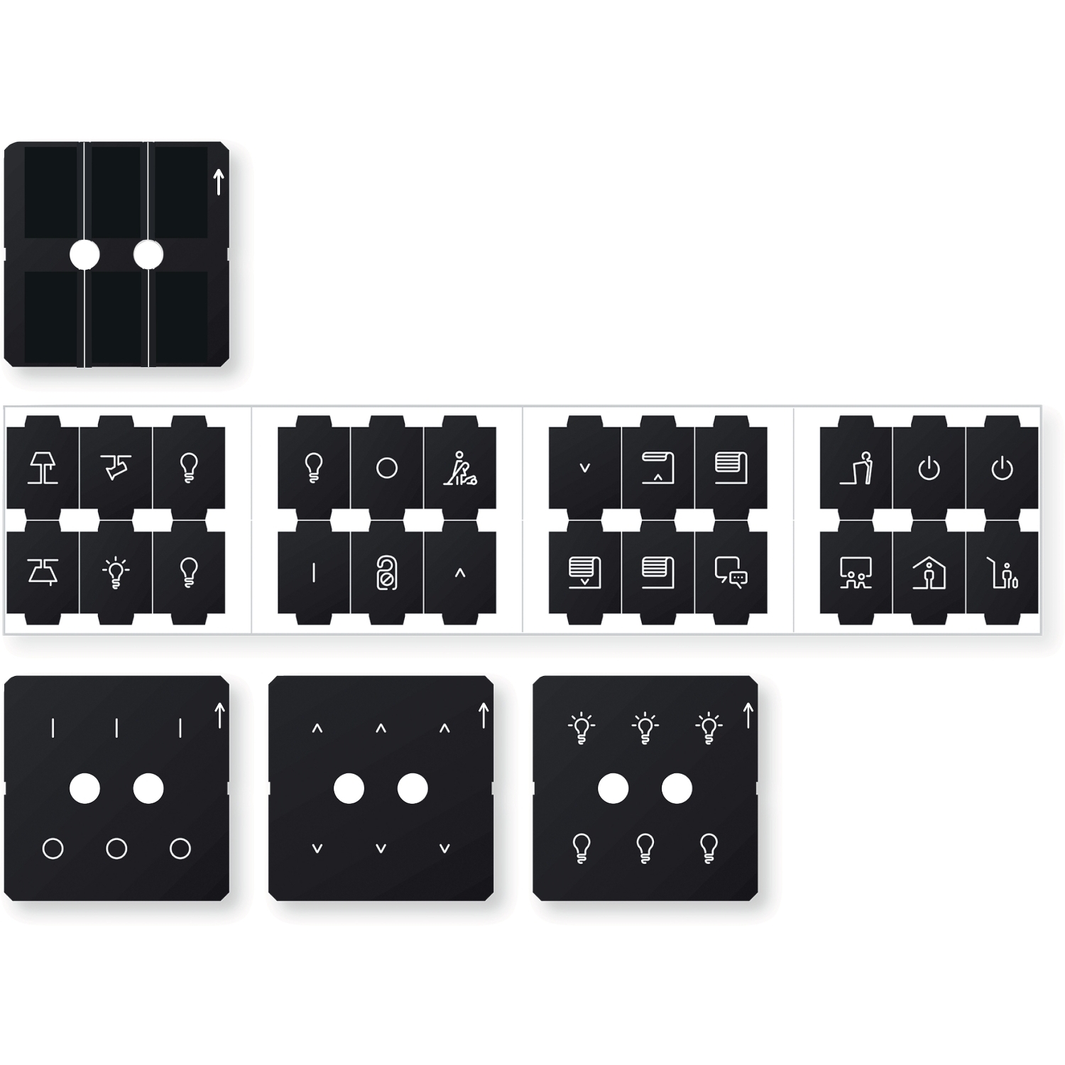 Комплект фолио за KNX бутон Pro, System M - SCHNEIDER ELECTRIC KNX MTN6270-0010