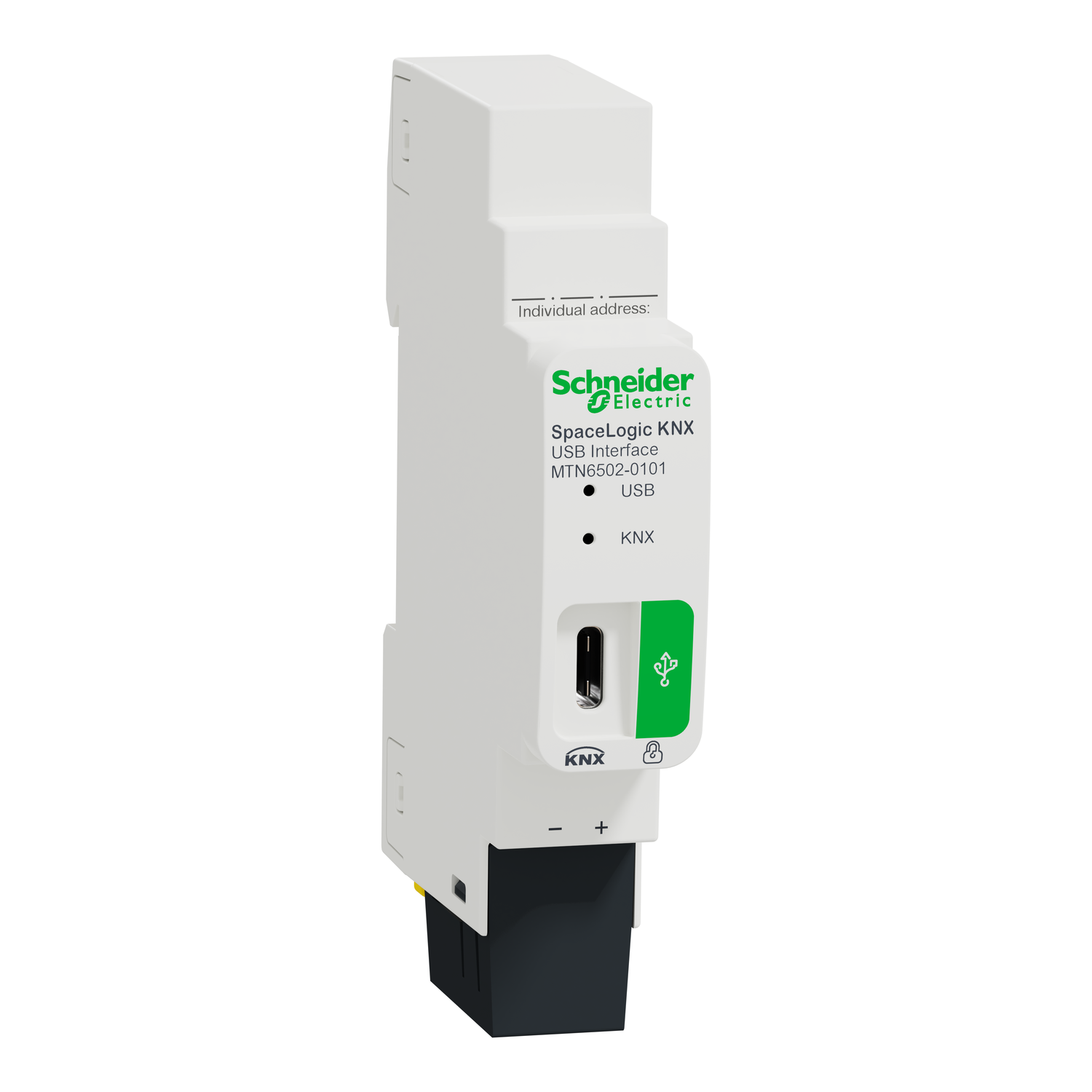SpaceLogic KNX USB Interface DIN Rail - SCHNEIDER ELECTRIC KNX MTN6502-0101