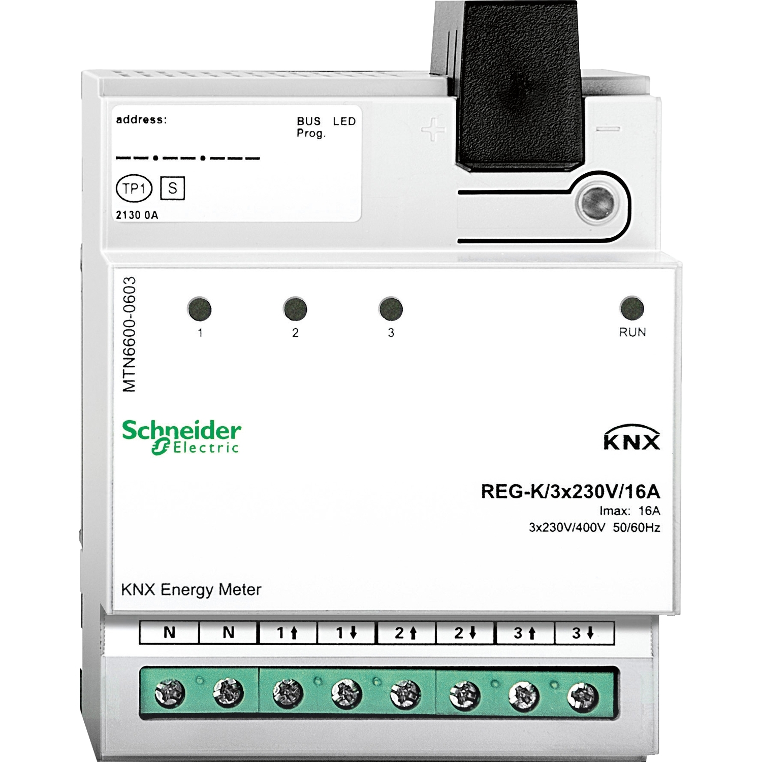 Merten KNX - Електромер - 3 x 230 V - 16 A - SCHNEIDER ELECTRIC KNX MTN6600-0603