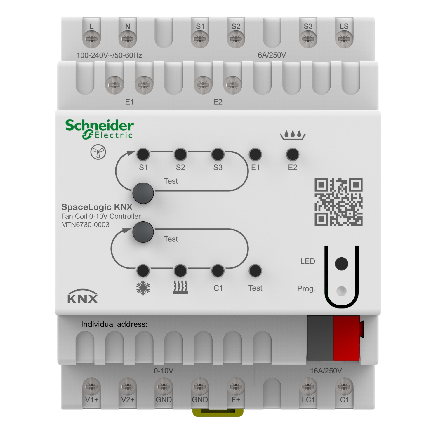 Вентилаторен конвектор SpaceLogic KNX 0-10V контролер - SCHNEIDER ELECTRIC KNX MTN6730-0003