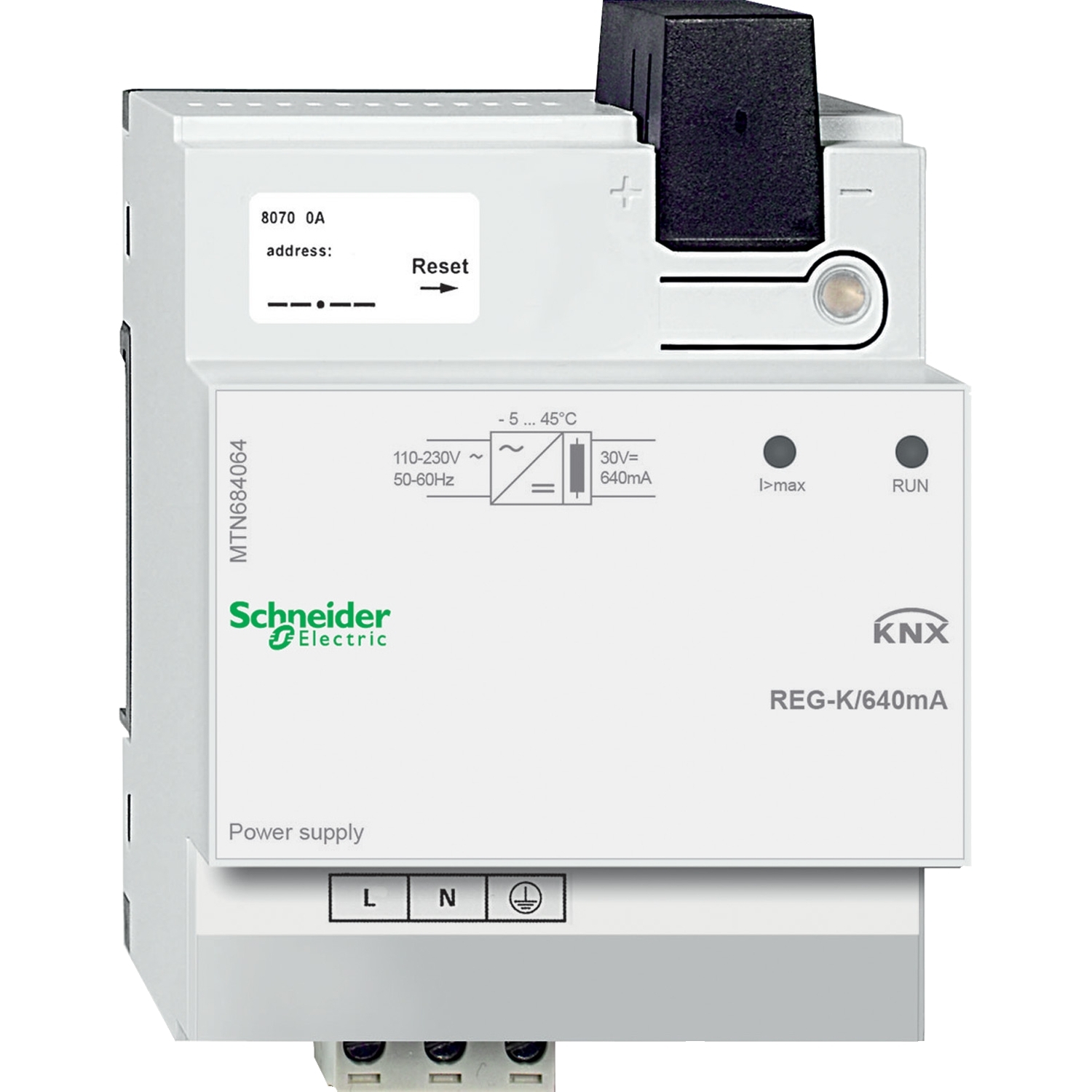 KNX захранване REG-K/640 mA, светло сив - SCHNEIDER ELECTRIC KNX MTN684064