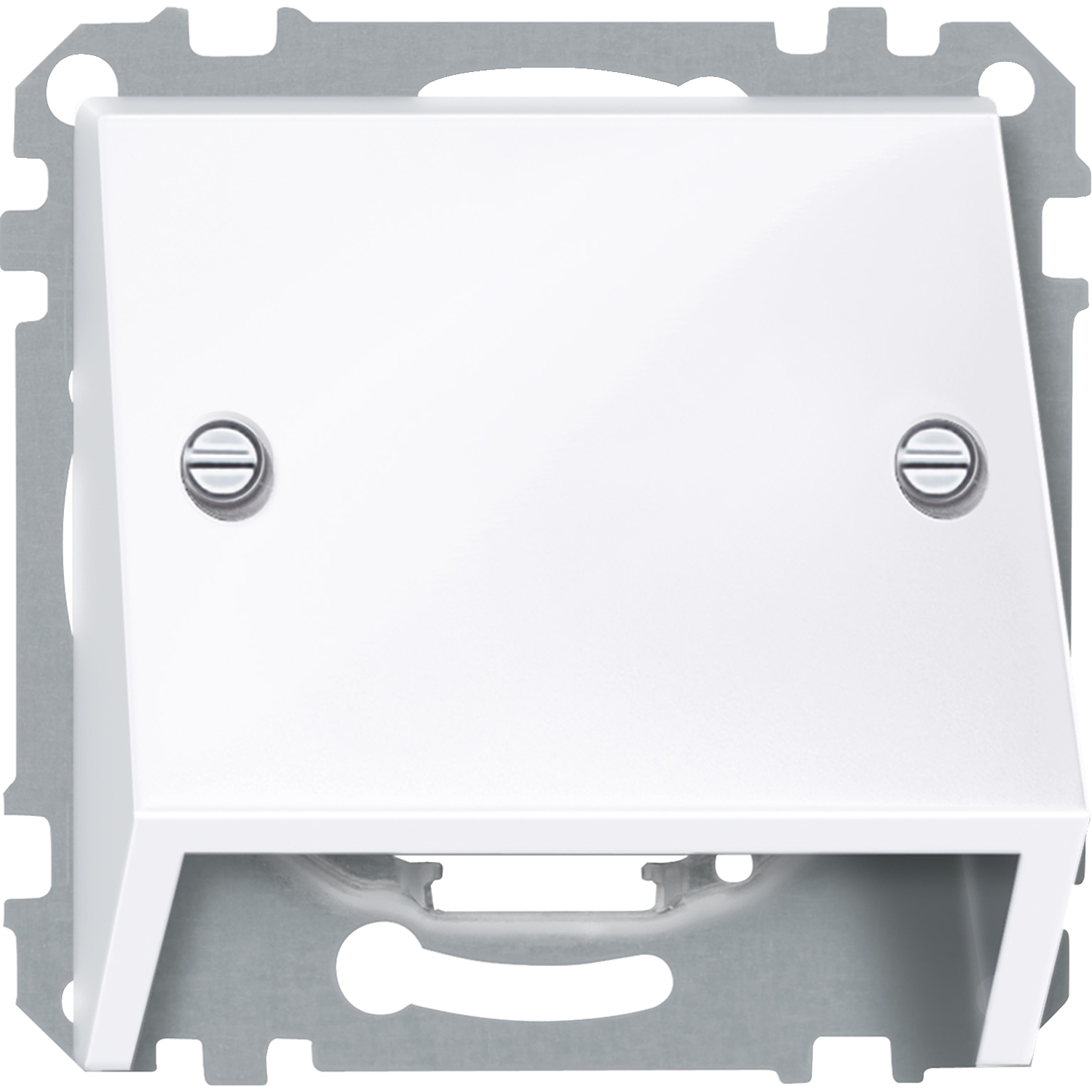 Наклонен излаз Активно бяло гланц System M - SCHNEIDER ELECTRIC Merten System M 464925
