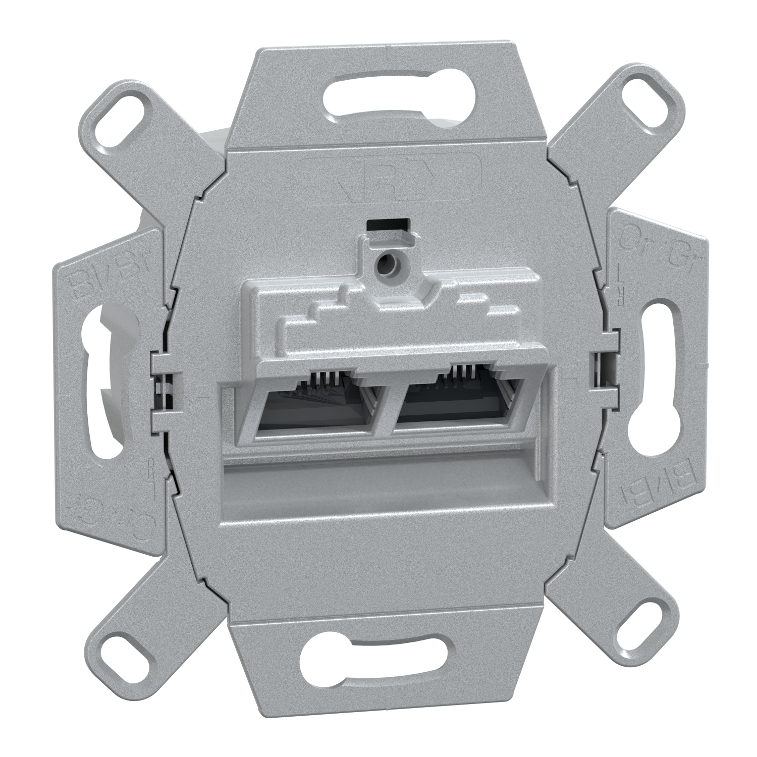 Компютърна розетка  2x RJ45 8/8 Кат. 6 наклонен механизъм  Merten - SCHNEIDER ELECTRIC Merten  465706