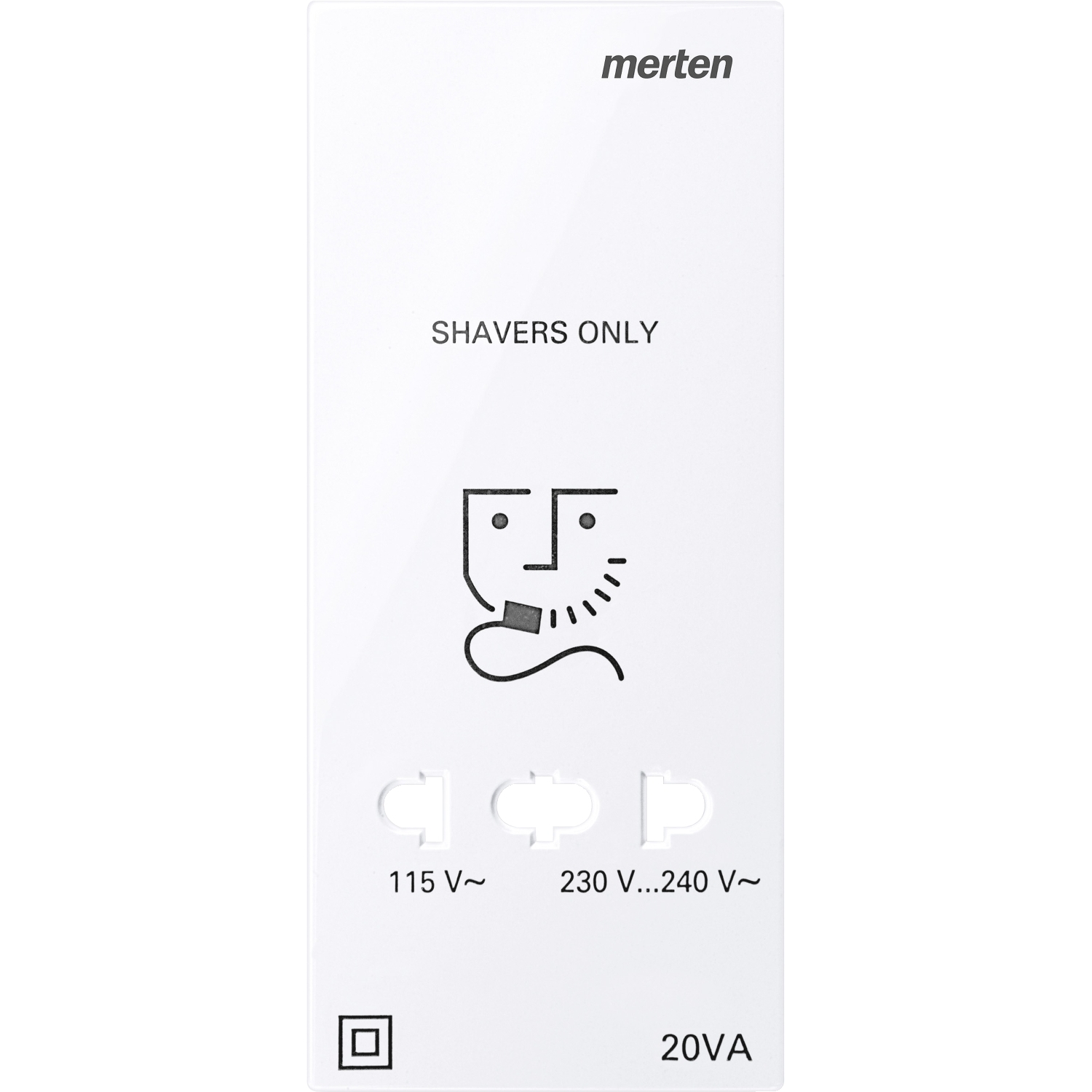 Лицев панел за контактен излаз за самобръсначка Лотус System Design - SCHNEIDER ELECTRIC Merten System Design MEG2109-3435