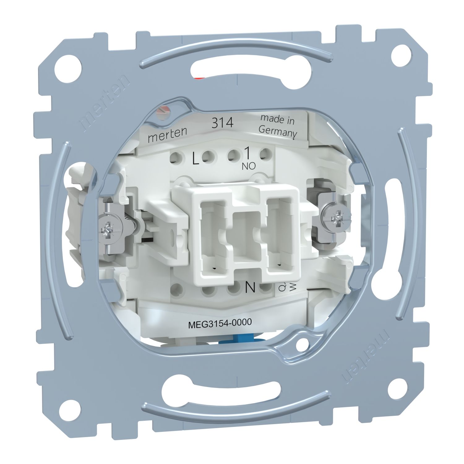 Бутон с отделен контакт за сигнализация, механизъм - SCHNEIDER ELECTRIC Merten  MEG3154-0000
