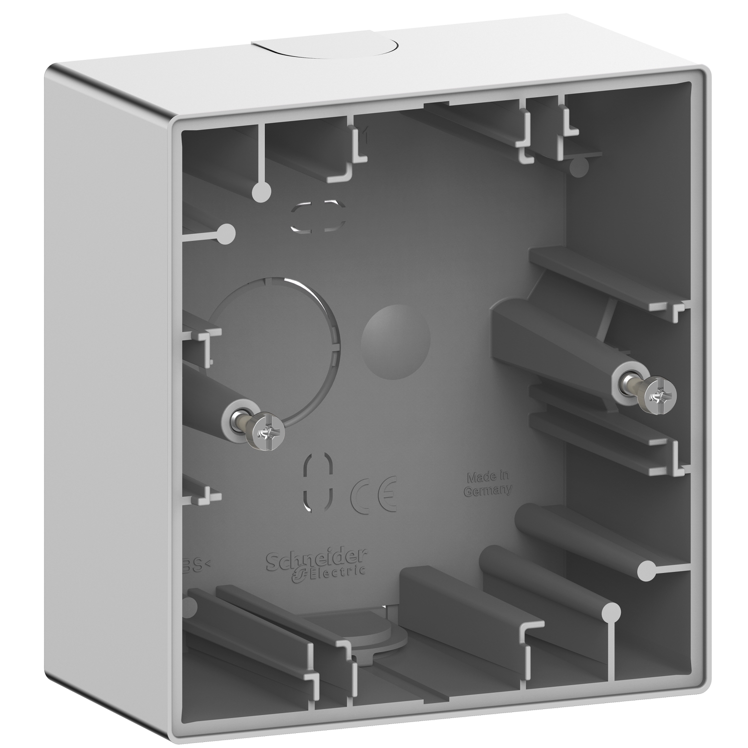 Конзола за открит монтаж 1x   Неръждаема стомана System Design - SCHNEIDER ELECTRIC Merten System Design MEG4014-6536