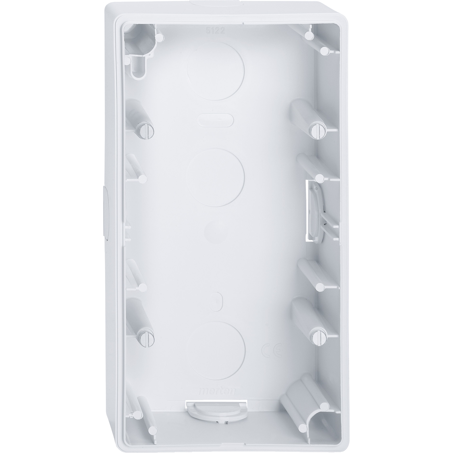 Конзола за открит монтаж 2x Активно бяло System M-Smart - SCHNEIDER ELECTRIC Merten System M MEG4024-1425