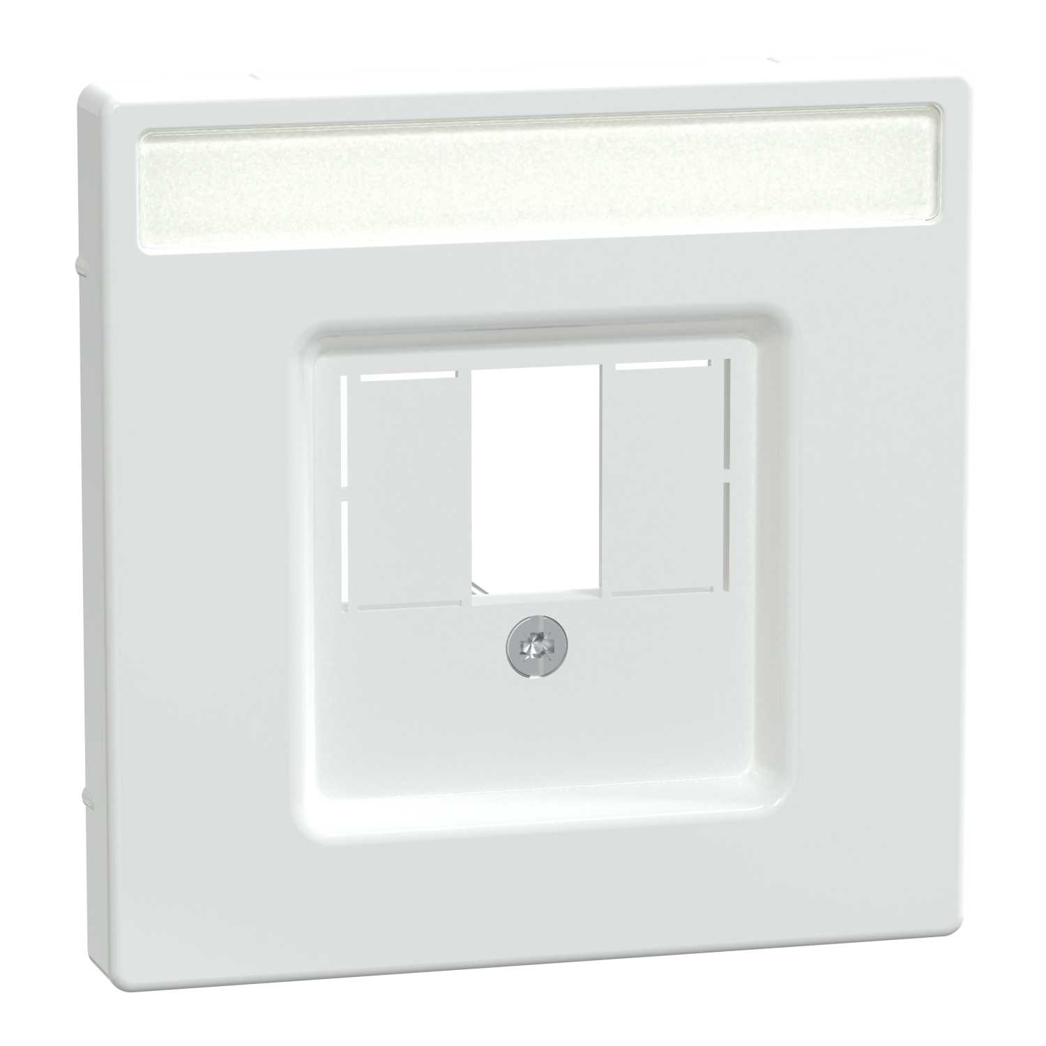 Лицев панел за мултимедийна розетка с държач за етикет Лотус System Design - SCHNEIDER ELECTRIC Merten System Design MEG4250-6035