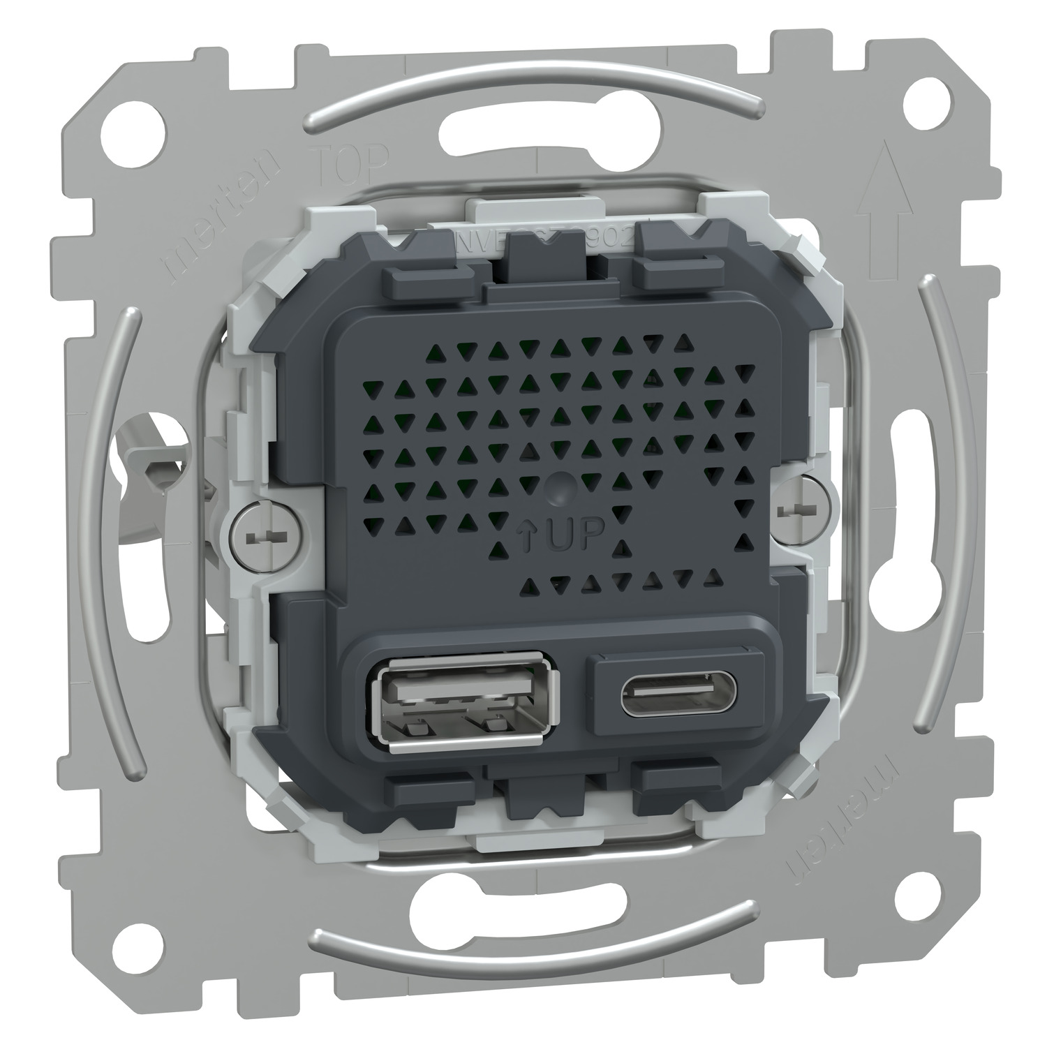 Механизъм за USB зарядно устройство 21 W USB тип A+C - SCHNEIDER ELECTRIC Merten  MEG4366-0140