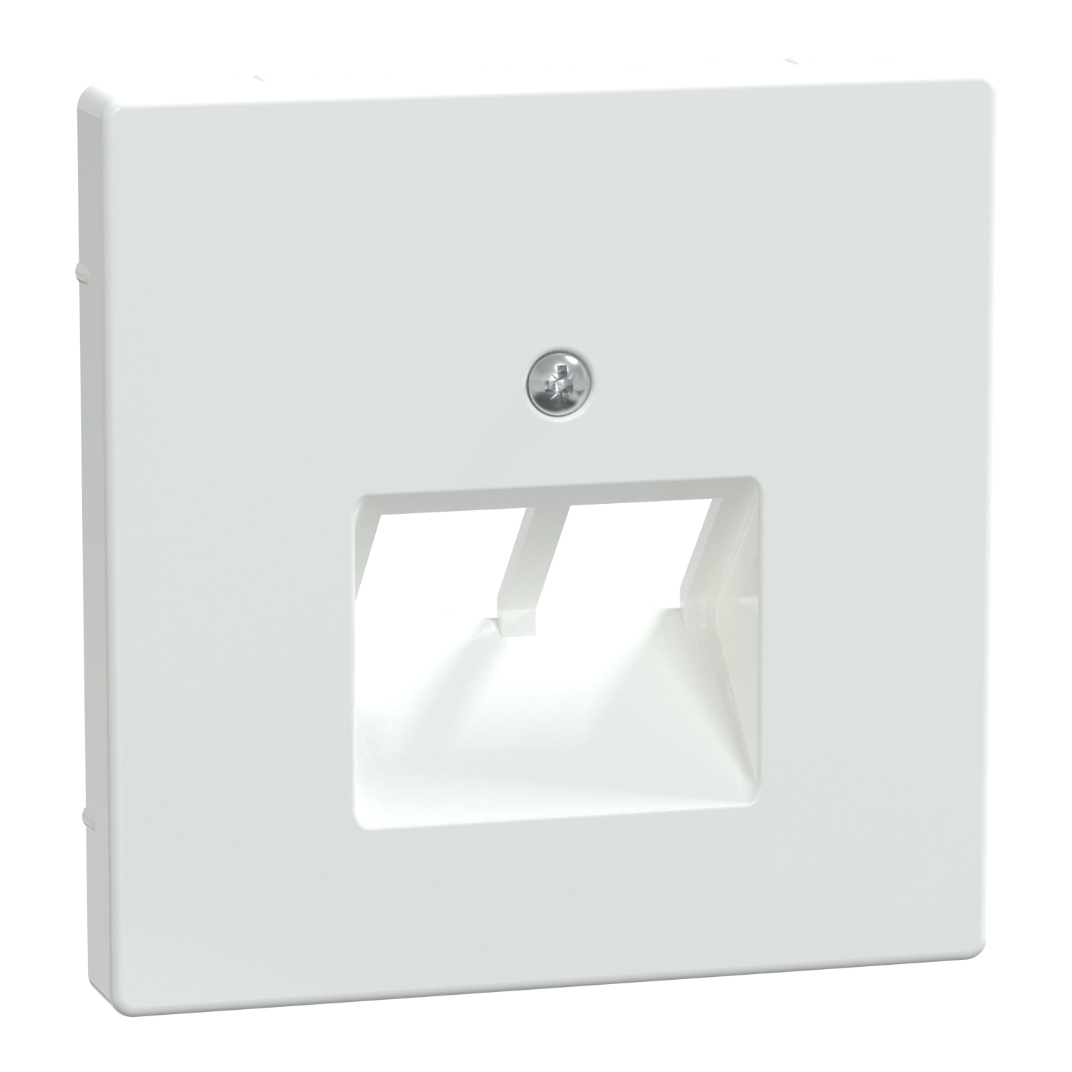 Лицев панел 2x RJ45 розетка Лотус бял System Design - SCHNEIDER ELECTRIC Merten System Design MEG4522-6035