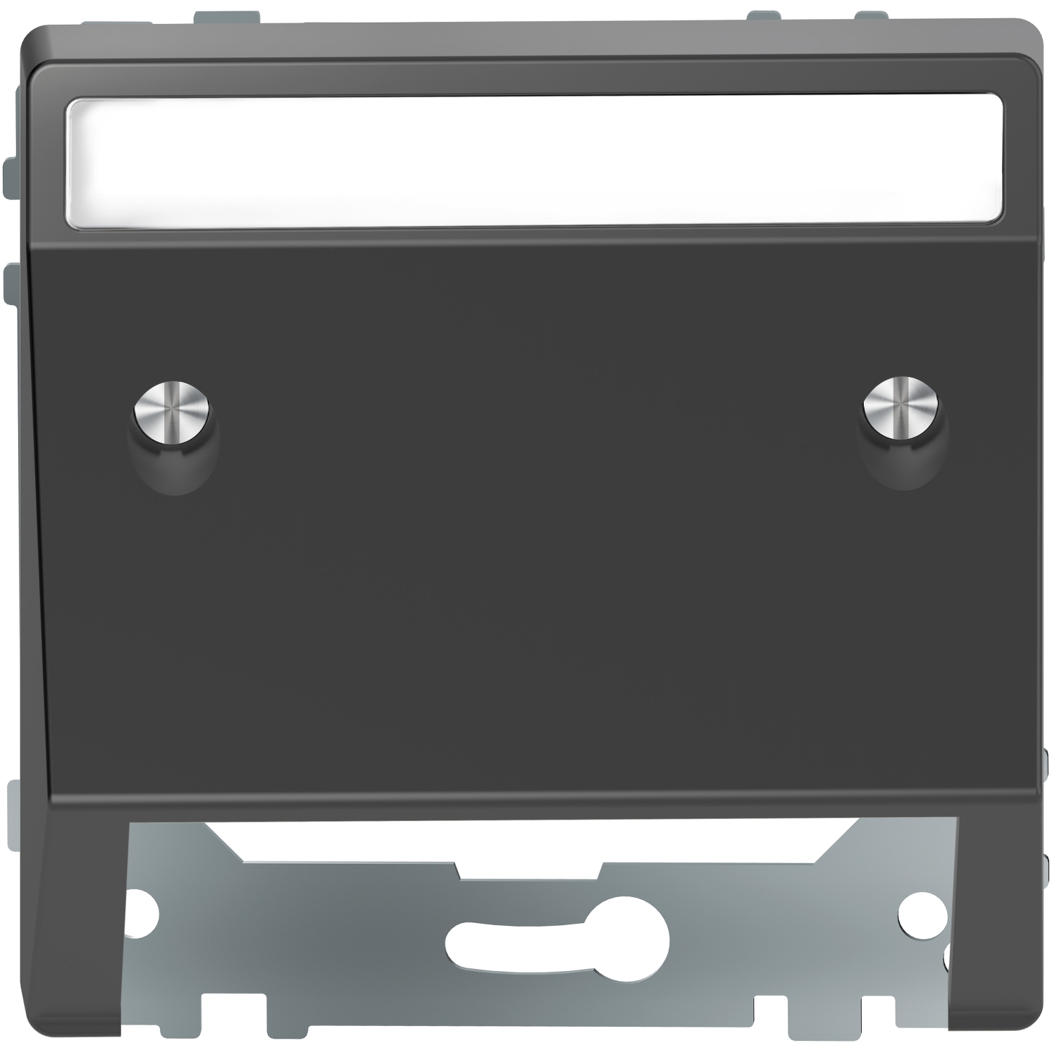 Наклонен изход с поле за етикет Антрацит System Design - SCHNEIDER ELECTRIC Merten System Design MEG4540-6034